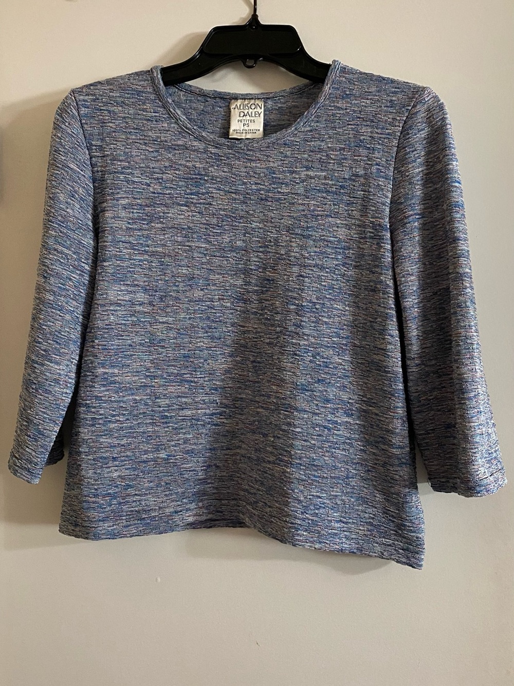 Allison Daley Heathered Blue Girls' Long Sleeve Top